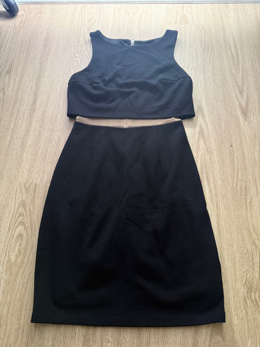 Bailey 44 Black Sleeveless Cutout 2 piece Dress - Size XS